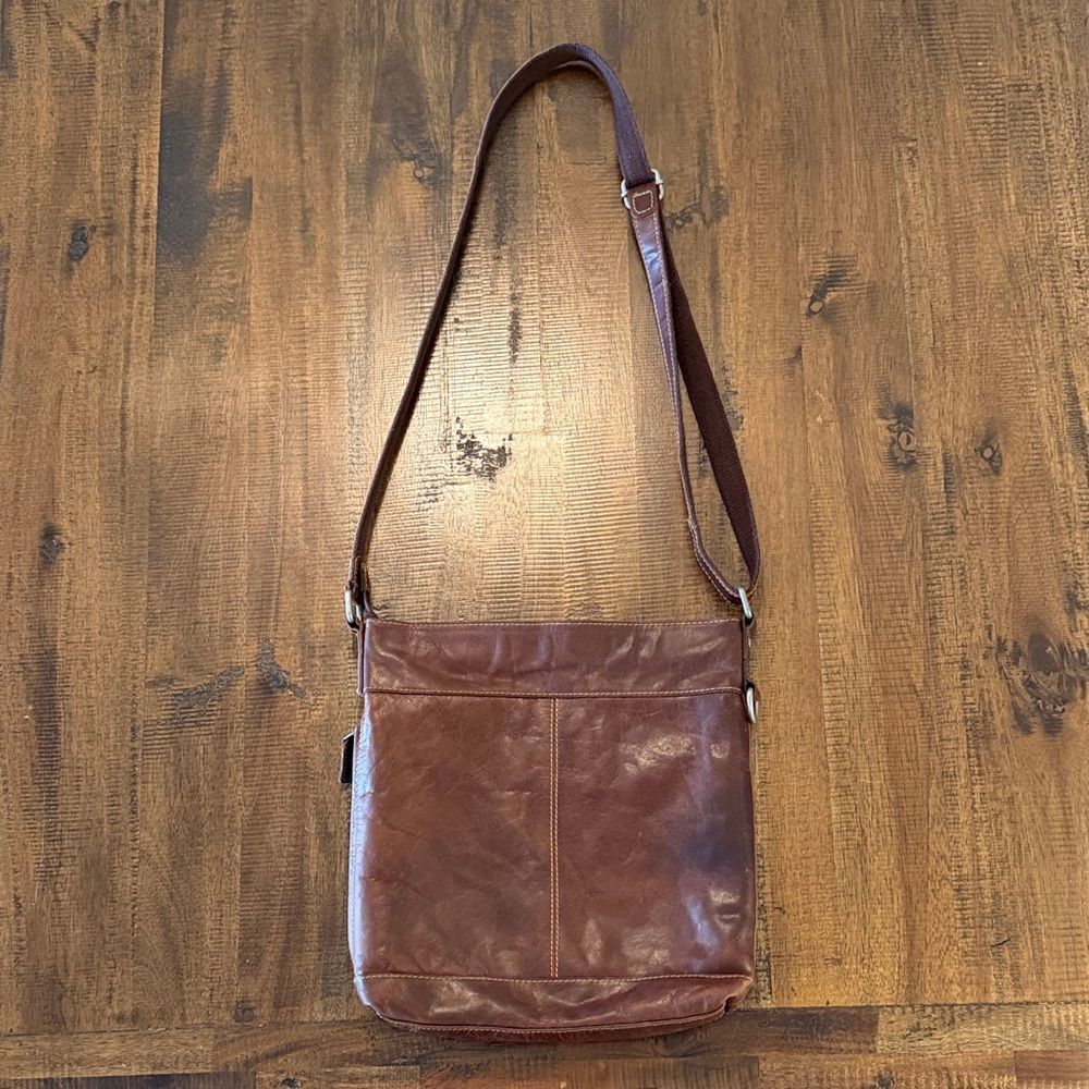 Jack George’s Brown Leather Crossbody Messenger Bag -Shoulder Bag